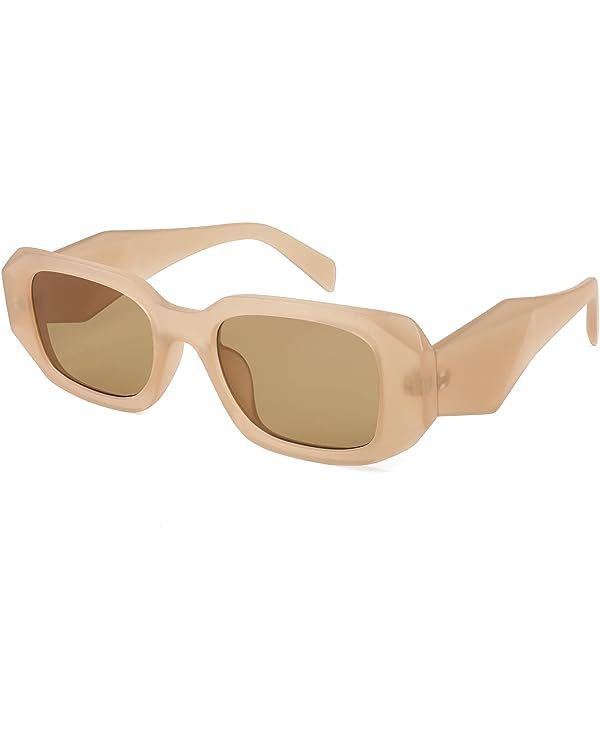 FEISEDY Retro 90s Small Rectangle Sunglasses For Women Trendy Square Vintage Glasses B4052 | Amazon (US)