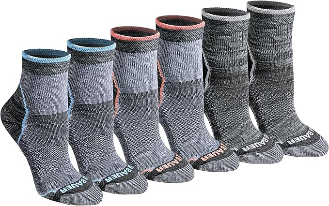 Eddie Bauer Women's Dura Dri Moisture Control 6-pair Quarter Socks | Amazon (US)