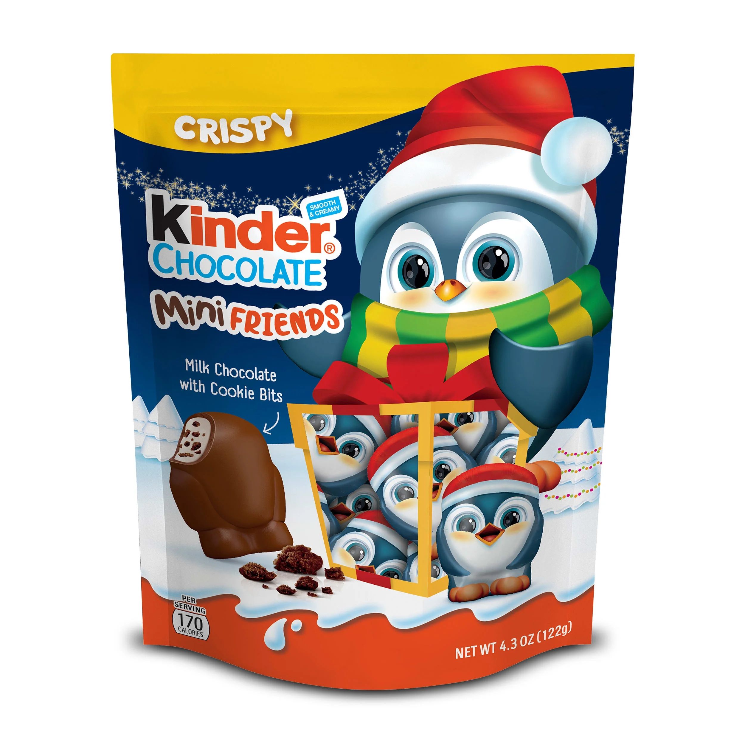 Kinder Chocolate Mini Friends, Creamy Milky Filling And Cookie Bits, 4.3 oz | Walmart (US)