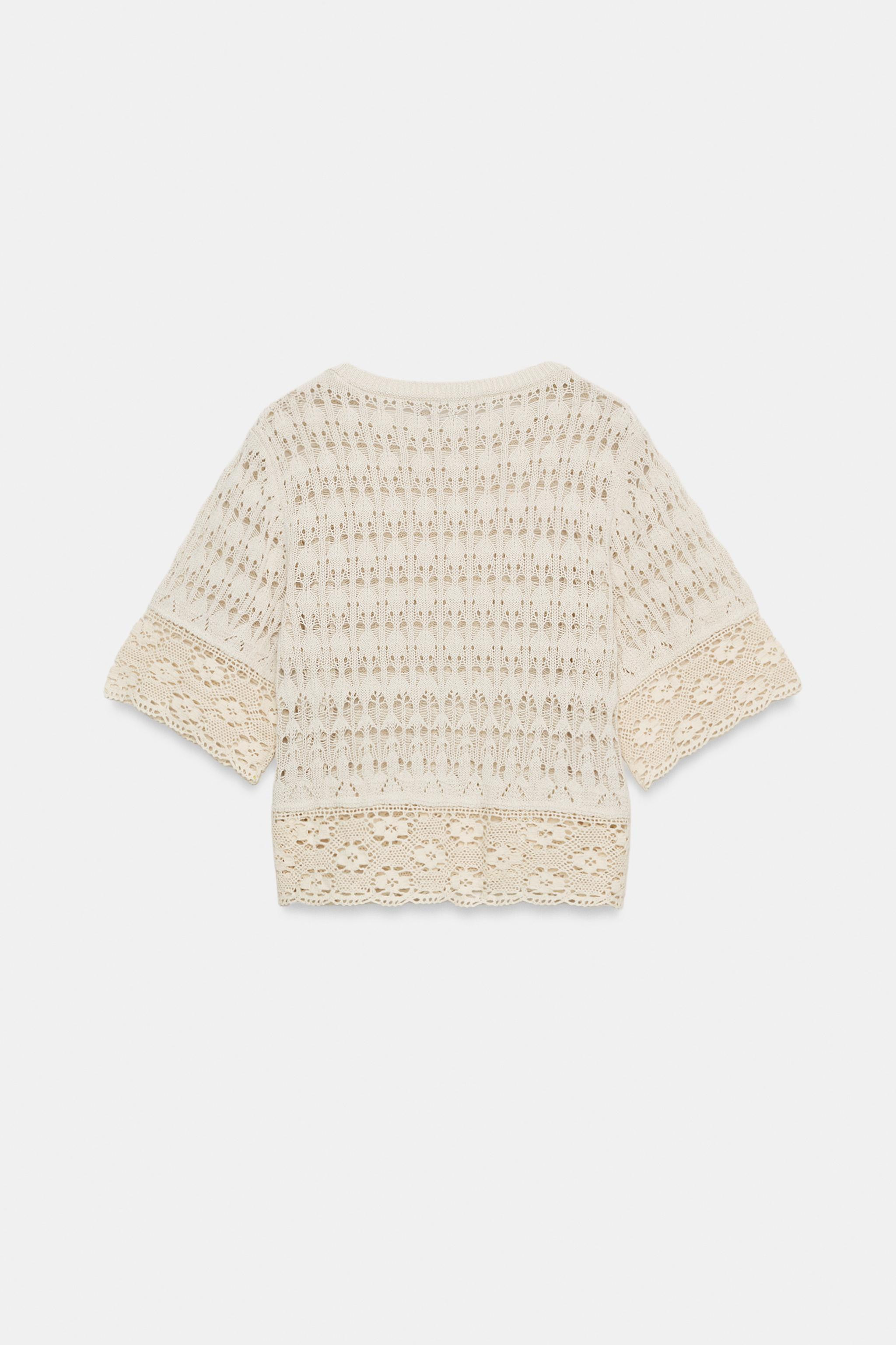 POINTELLE KNIT TOP | Zara US