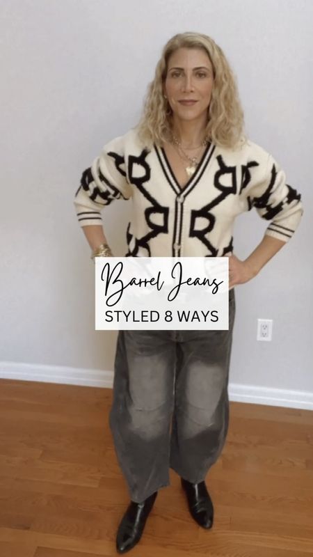 Love them or hate them, barrel jeans are a thing! But before you completely rule them out, I show you what to look for and how to style them so they are flattering. Head over to fountainof30.com to see my full post. 

#LTKover40 #LTKstyletip