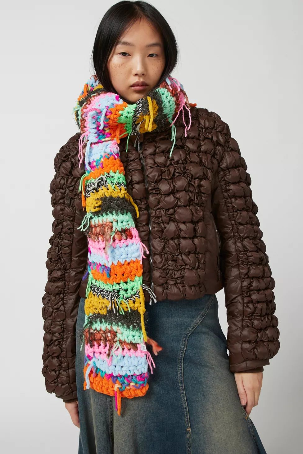 Mixed Knit Scarf | Urban Outfitters (US and RoW)