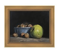 Apples & Chestnuts Still Life Framed Canvas | Pottery Barn (US)
