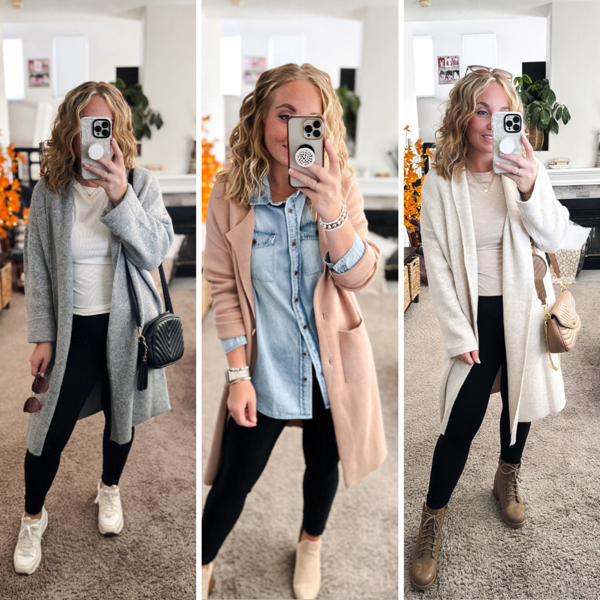 3 coatigan outfits for the fall season. Paired with athletic leggings, black skinny jeans, faux leather leggings, ankle boots and sneakers. 


//Fall outfits 2024, fall fashion finds,petite fashion, casual mom outfit ideas, fall outfit amazon, amazon outfit ideas, casual outfit ideas, outfit inspo, casual fashion, amazon fall fashion,  casual outfit fall, cute casual outfit, outfit ideas fall, amazon shoes, amazon bag, purse, size 4-6, casual fall outfits, casual outfit ideas everyday, fall tops, fall shoes, fall bags #ltkfindsunder100 #ltksalealert #ltkseasonal 


#LTKStyleTip #LTKFindsUnder50 #LTKWorkwear