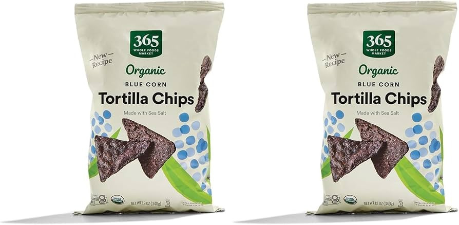 365 by Whole Foods Market, Organic Blue Corn Tortilla Chips, 12 Ounce (Pack of 2) | Amazon (US)