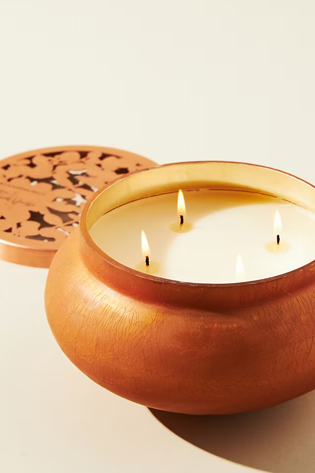 Aurelie Large Glass Jar Candle | Anthropologie (US)