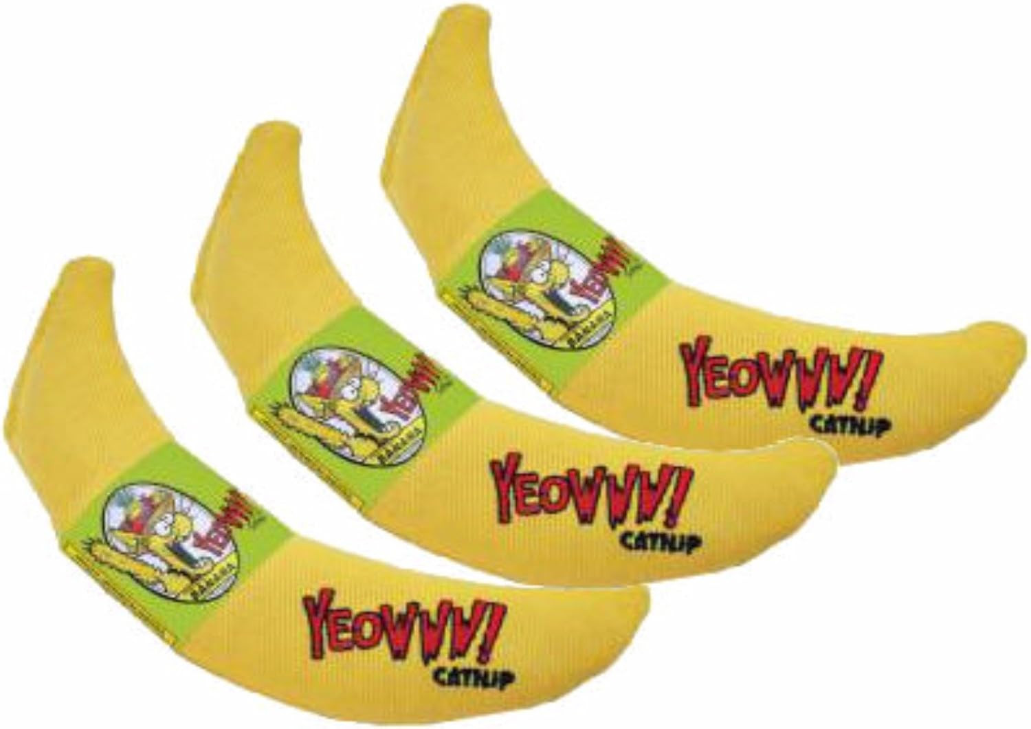 YEOWWW! DuckyWorld 100% ORGANIC CATNIP Leaf & Flower Cat Toy BANANA 3 PACK | Amazon (US)