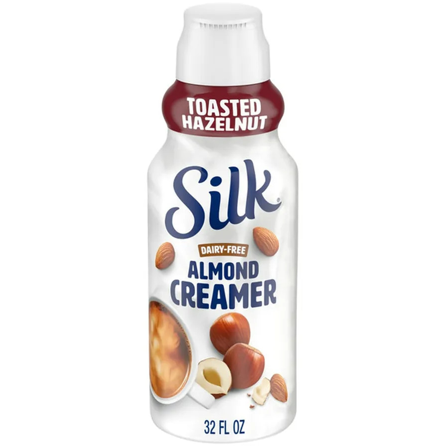 Silk Toasted Hazelnut Almond Creamer, Dairy Free, Gluten Free, Soy Free | Instacart