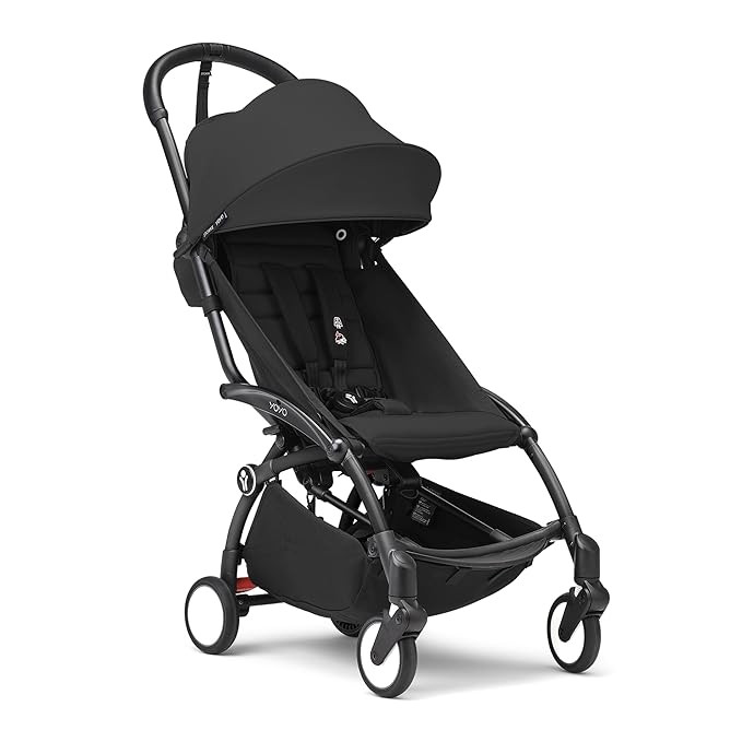 Stokke YOYO3 Stroller from 6 Months - Includes Black Frame, Seat Cushion & Canopy - Folds in & Ou... | Amazon (US)