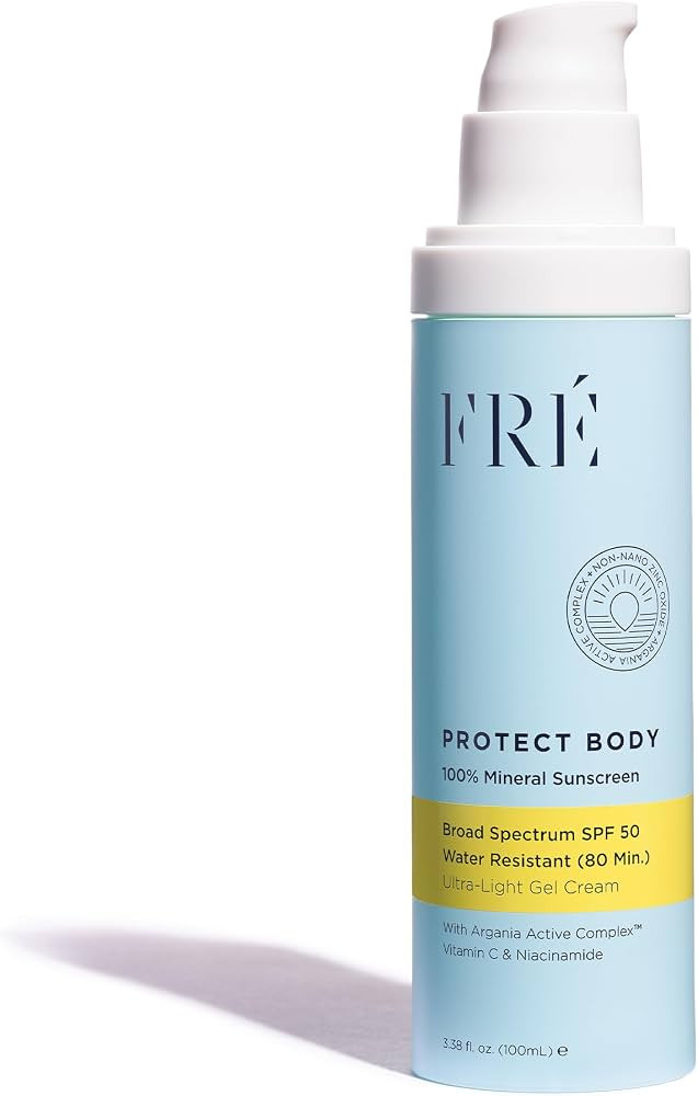 FR\u00c9 Protect Body SPF 50 \u2013 Ultra-sheer mineral body sunscreen SPF 50, Innovative gel-cre... | Amazon (US)