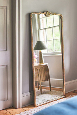 Cecilia Floral Emblem Floor Mirror | Anthropologie (US)