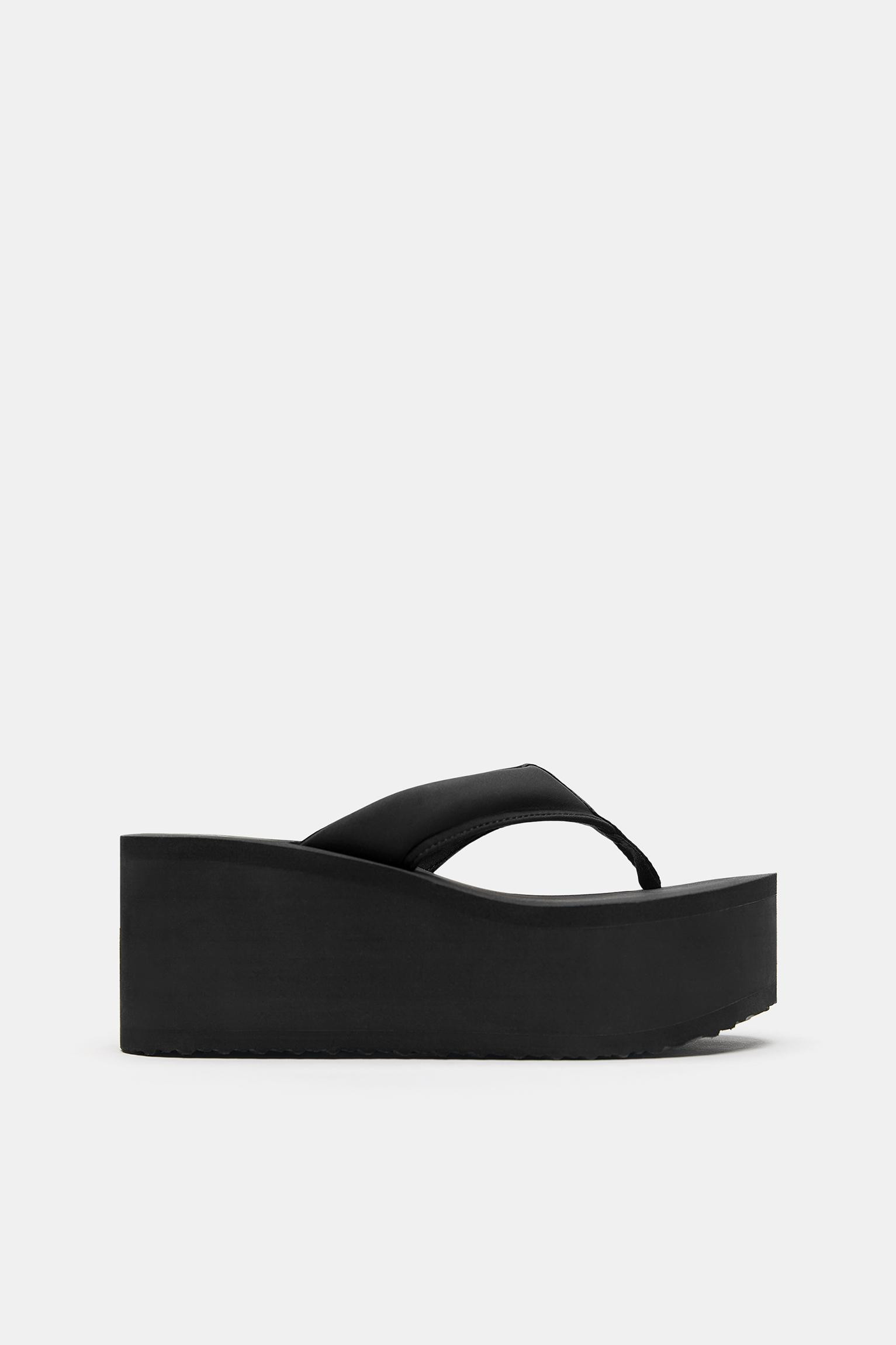 Platform wedge sandals | Pull&Bear United Kingdom | PULL and BEAR UK