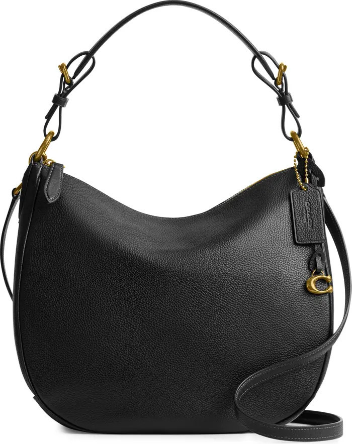 Polished Pebble Leather Shoulder Bag | Nordstrom