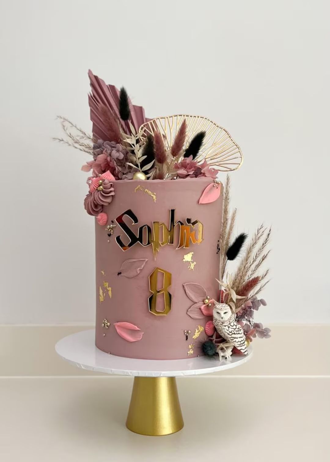 Personalised Wizard Birthday Cake Charm Set, Wizard Theme Celebration Cake Topper Set, Age and Na... | Etsy (UK)