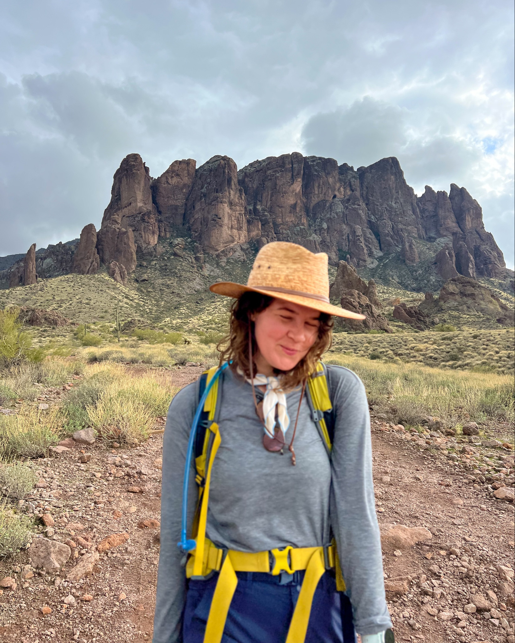 Feeling ✨ superstitious ✨ hiking in the desert 🌵 