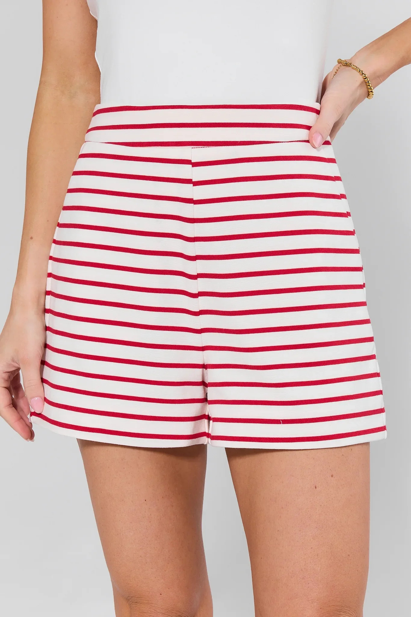 Pippa Red Striped Shorts | Avara