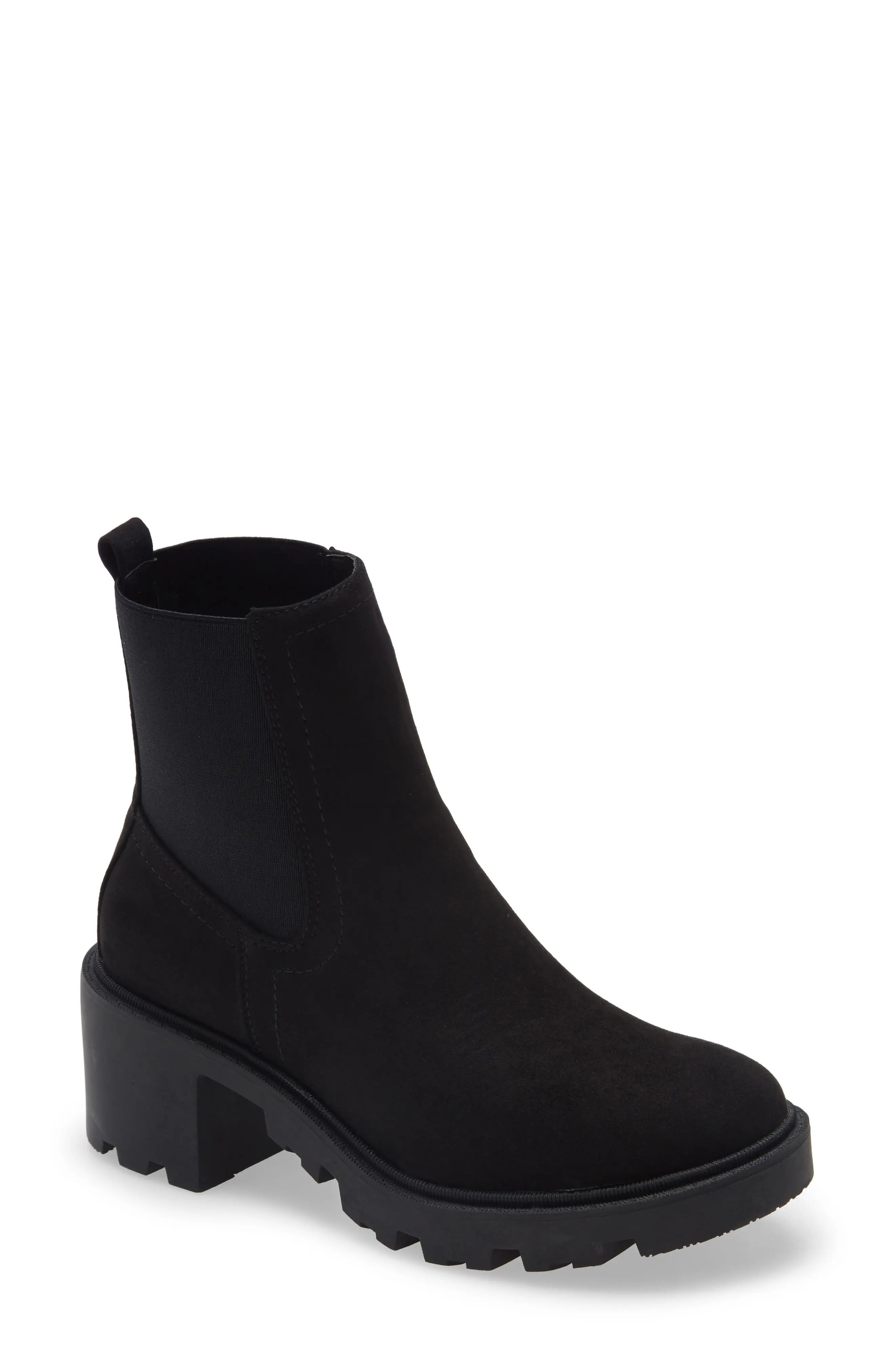 Women's Topshop Betsy Platform Chelsea Boot, Size 6.5US - Black | Nordstrom