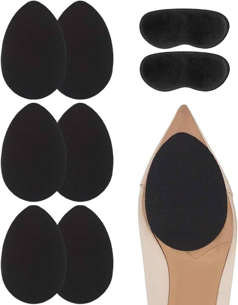 Dr. Foot Self-Adhesive Non-Skid Shoe Pads Anti Slip Shoe Grips for High Heels, Anti-Shedding Non-... | Amazon (US)