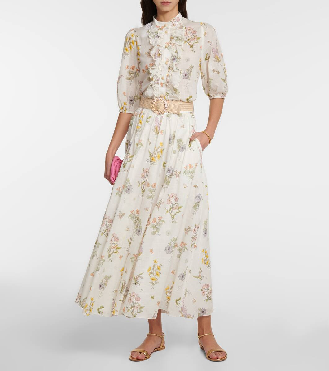 Floral-printed cotton blouse | Mytheresa (INTL)