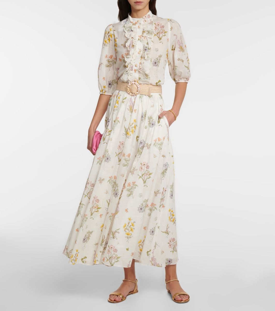 Floral-printed cotton blouse | Mytheresa (INTL)