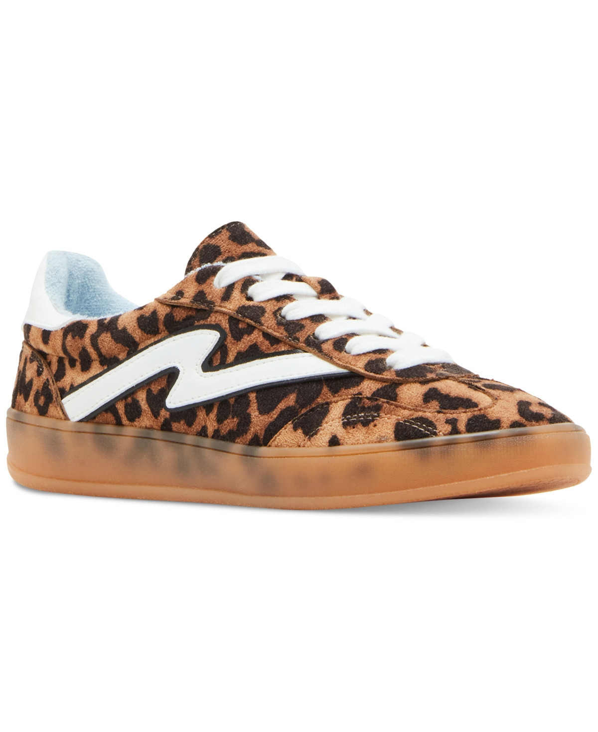 Madden Girl Giia Lace-Up Low-Top Sneakers - Leopard Multi | Macy's