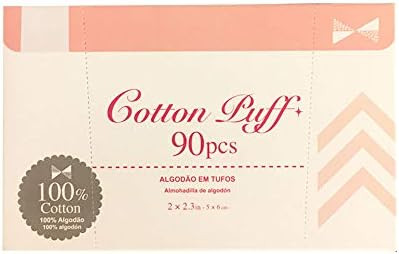 Cotton Puff/ Facial Cotton/ Cotton Pads/ Facial Cleansing Pads (90 Pads/box) | Amazon (US)