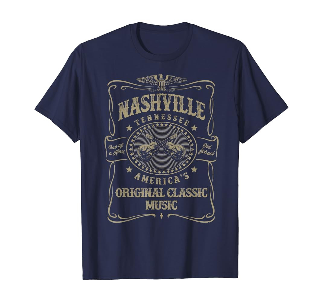 Nashville Music City USA Vintage T-Shirt | Amazon (US)