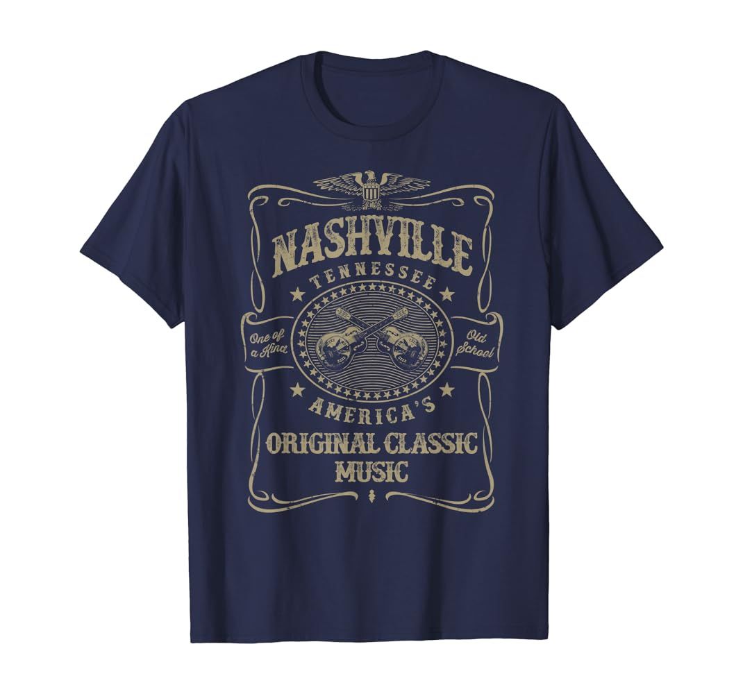 Nashville Music City USA Vintage T-Shirt | Amazon (US)