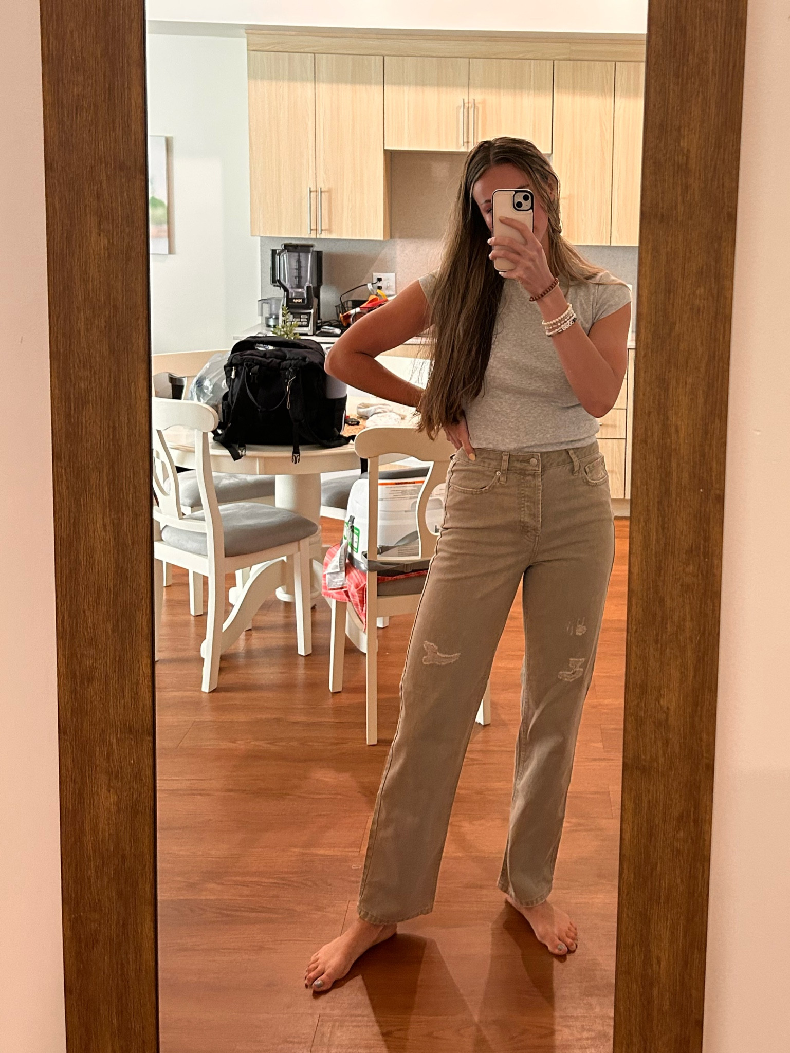 Newest target finds.. I’m all about clsssic pieces that go with everything. This basic tee has frayed gems to give it an edge and the jeans have the perfect amount of distress! 

#LTKBacktoSchool