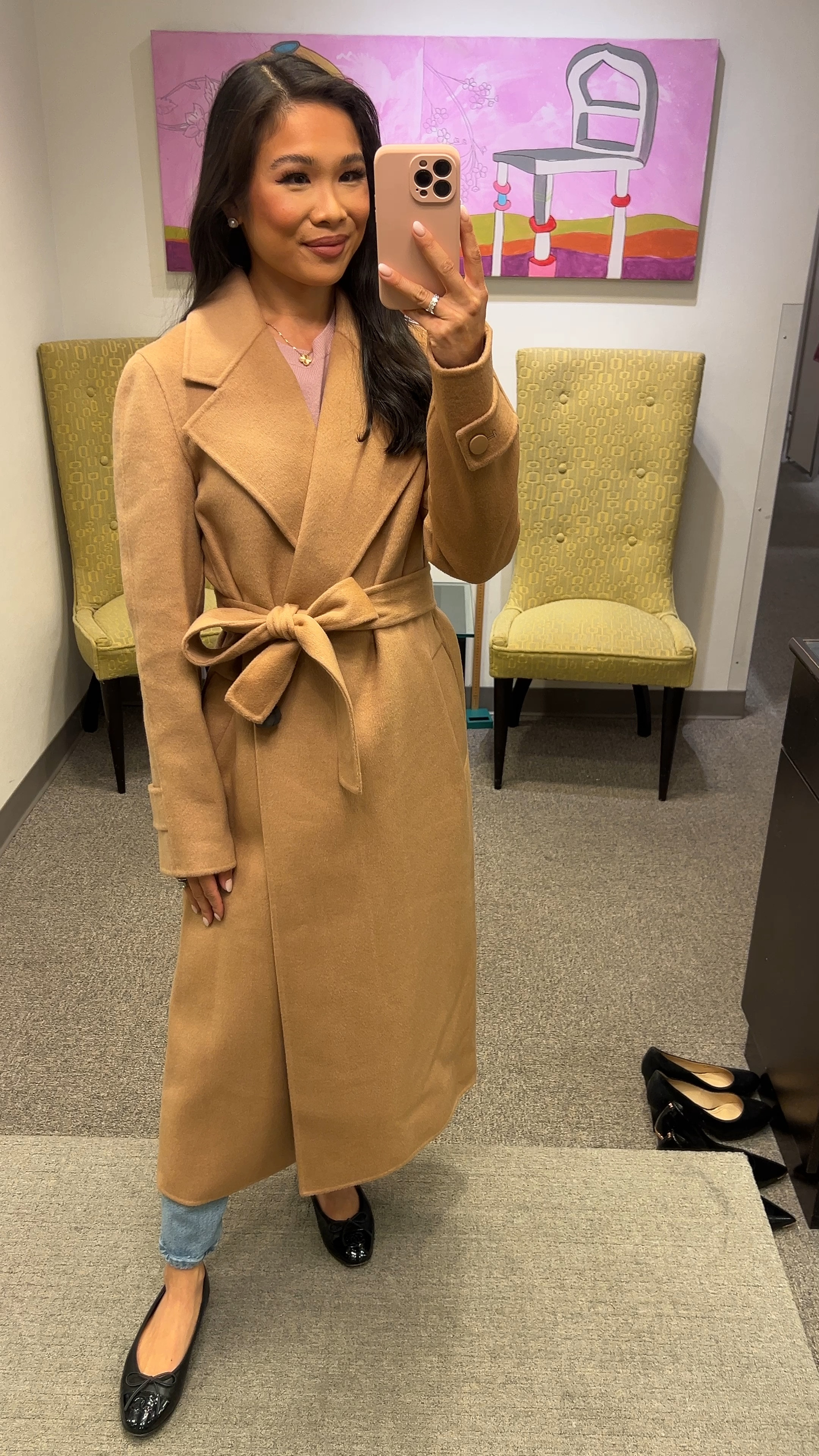 Winter outfit with crewneck cashmere sweater in size XS paired with wool coat in size XS that are both on sale for the Nordstrom Anniversary sale! Open to icon and ambassador cardmembers today and influencers tomorrow! 

#LTKStyleTip #LTKxNSale #LTKSummerSales