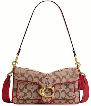 COACH Tabby 26 Signature Jacquard Shoulder Bag - Poppy | Dillard's