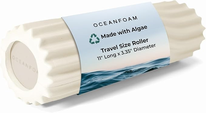 Oceanfoam Ripple Travel Foam Roller (11" x 3.35") Firm Mini Foam Roller for Physical Therapy, Dee... | Amazon (US)