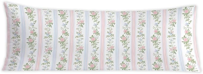 Grandmillennial Floral 20x54 Body Pillow Cover, Cottagecore Room Decor, Grand Millenial Decor, Pi... | Amazon (US)