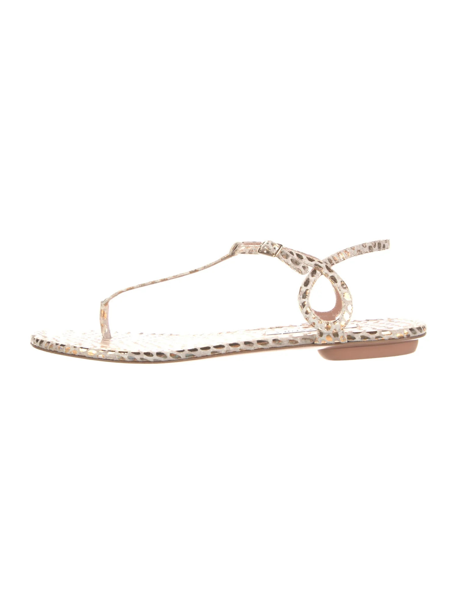 Leather T-Strap Sandals | The RealReal