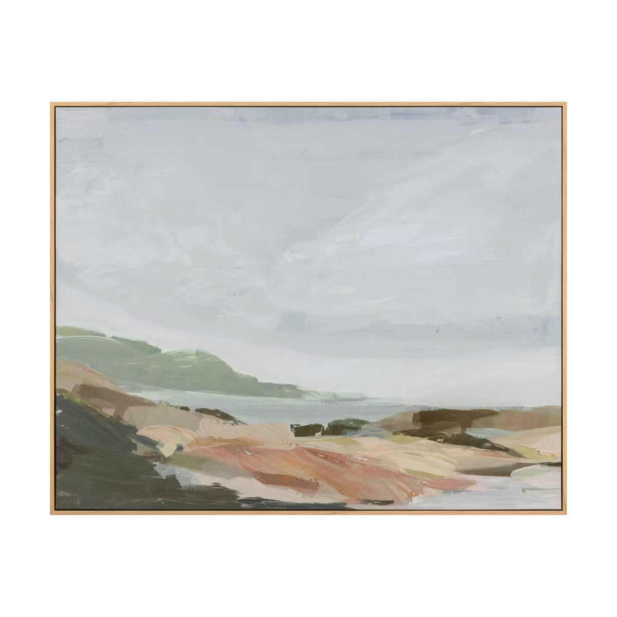 30" x 24" Hill Framed Wall Canvas Green - Threshold™ | Target