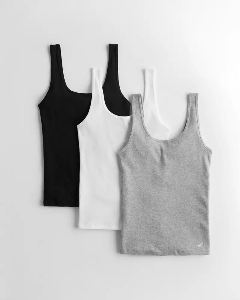 Must-Have Layering Tank 3-Pack | Hollister UK