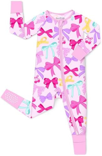babee Reshinee Viscose Derived from Bamboo Baby Footie Pajamas Convertible Newborn Sleeper for Ba... | Amazon (US)