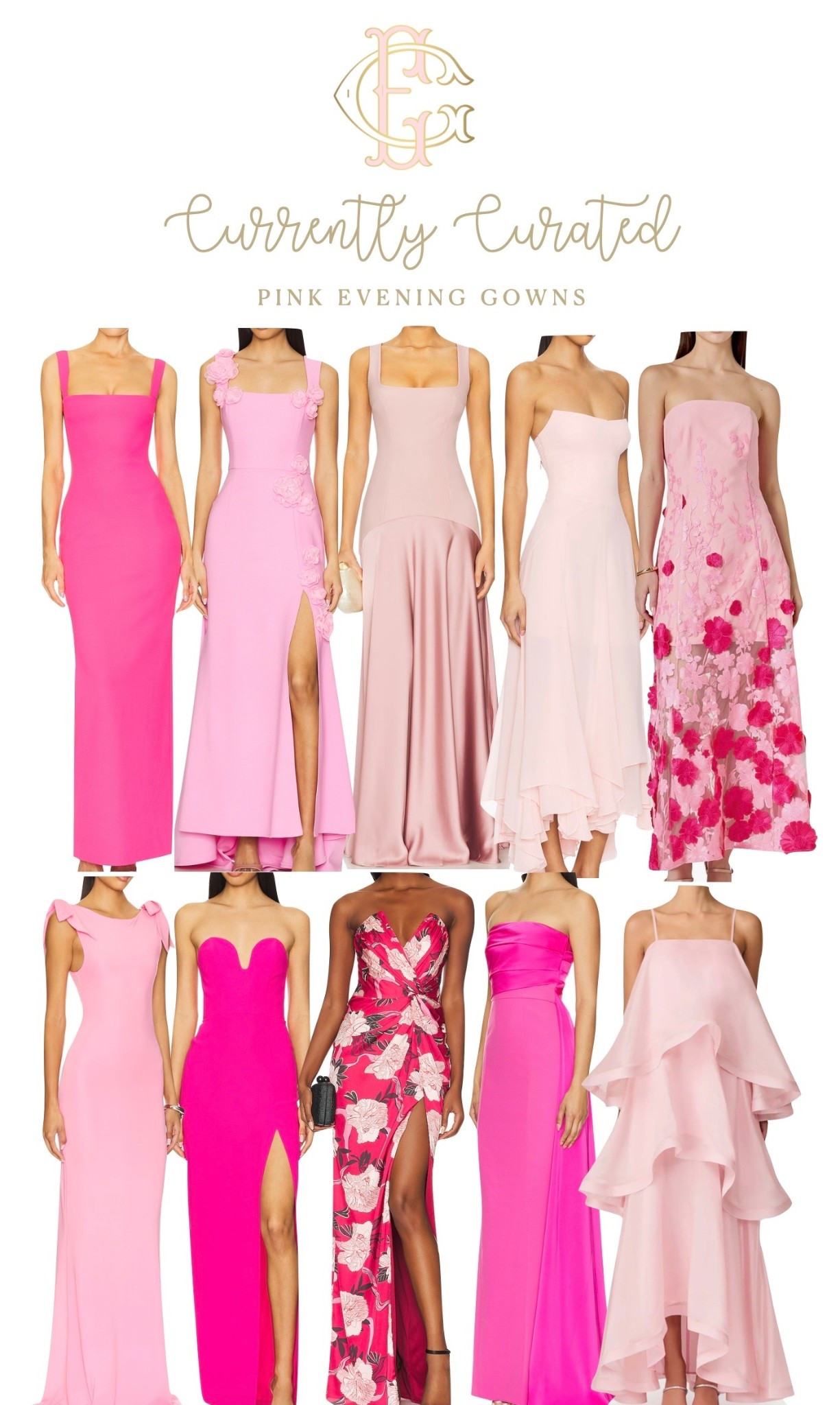 Pink Formal Gowns 💕 Going to an all pink gala in a few weeks!! These are perfect pink wedding guest dresses or pink bridesmaid dresses! 

#LTKU #LTKWedding #LTKParties
