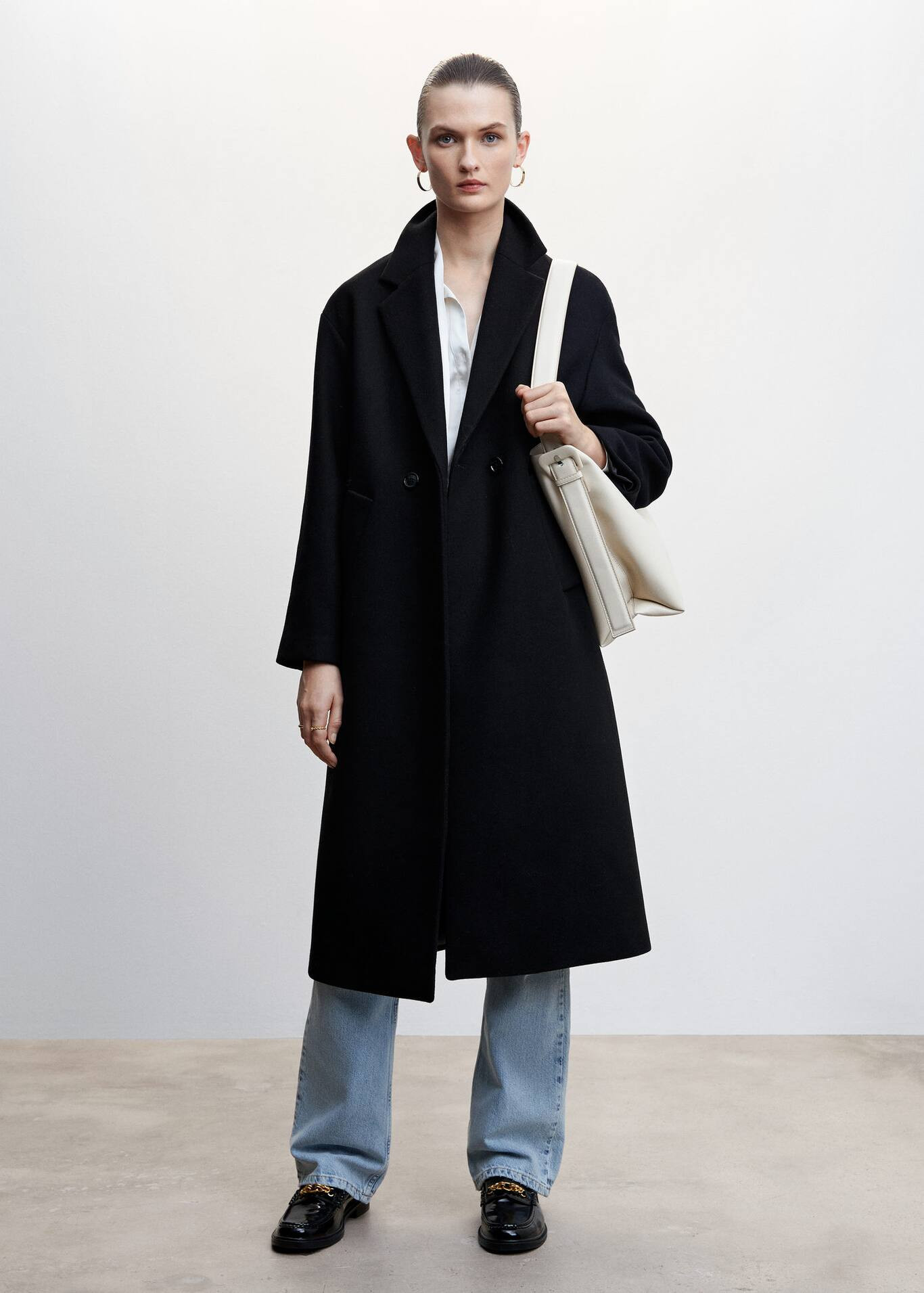Oversize wool coat | MANGO (US)