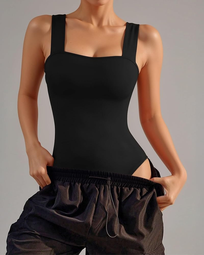 Amazon.com: Women's Tank Top Bodysuit for Women Square Neck Sleeveless Backless Body Suit Tops : ... | Amazon (US)