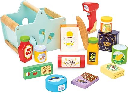 Le Toy Van - Wooden Groceries Toy Play Set & Wooden Scanner for Shopping Role Play | Supermarket ... | Amazon (US)