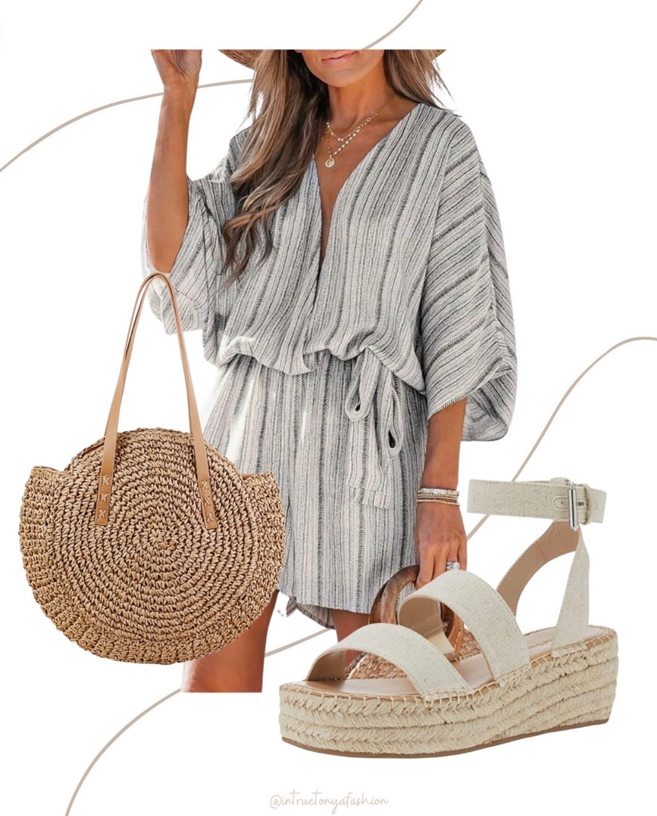 Vacation outfit idea from amazon — romper, platform sandals, and beach tote bag





Spring break outfit Vacation
Vacay outfit
Resort wear
Vacation outfit beach
Travel outfit 

#LTKFindsUnder50 #LTKSaleAlert #LTKTravel