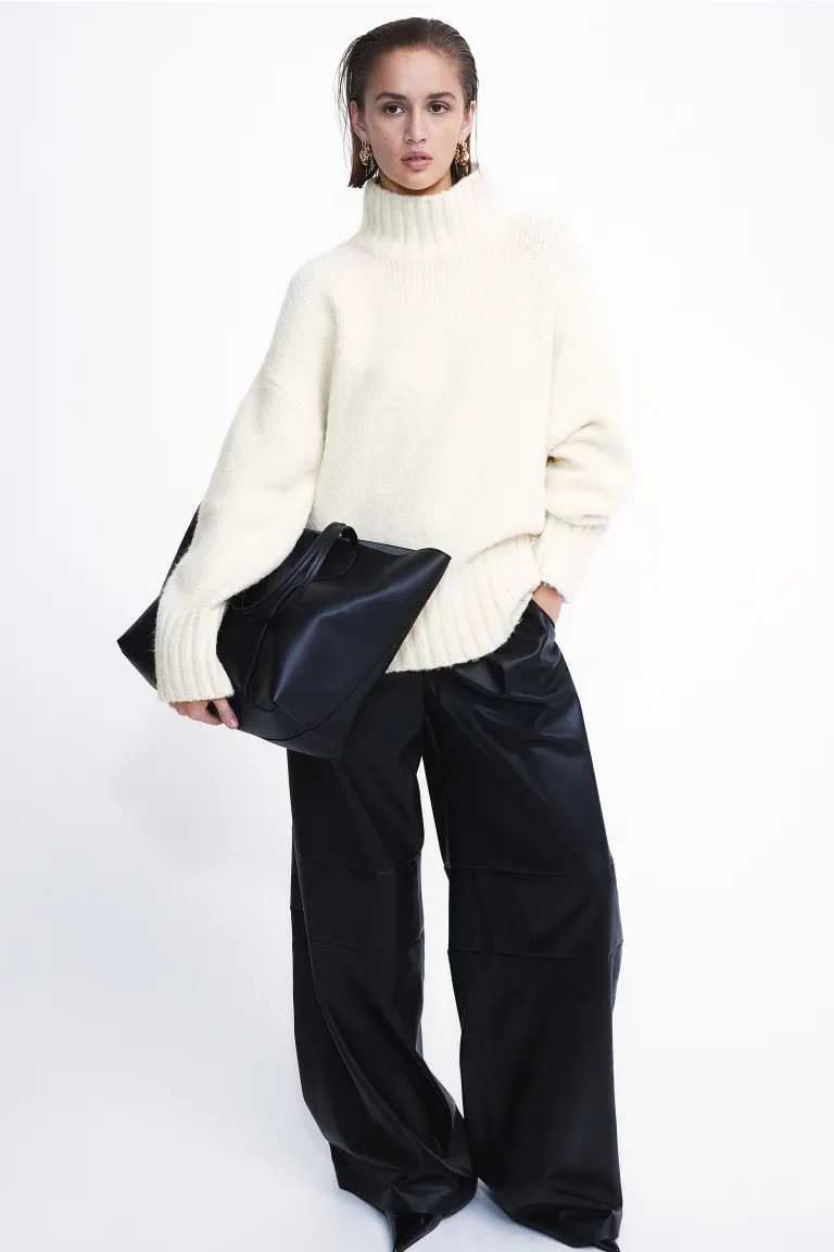 Jersey oversize con cuello perkins | H&M (FR, IT, ES, PT, BE)