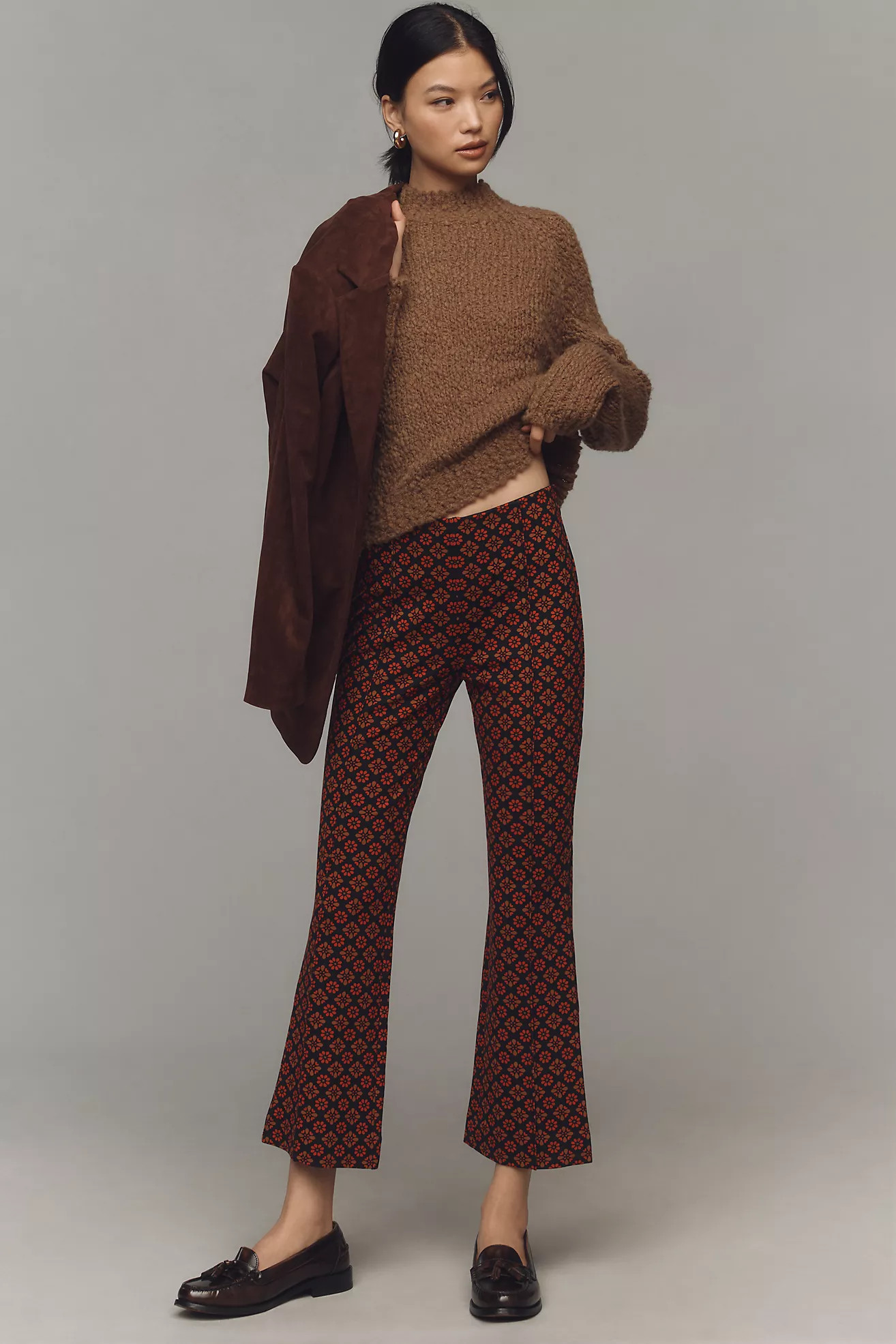 The Margot Kick-Flare Cropped Pants by Maeve | Anthropologie (US)