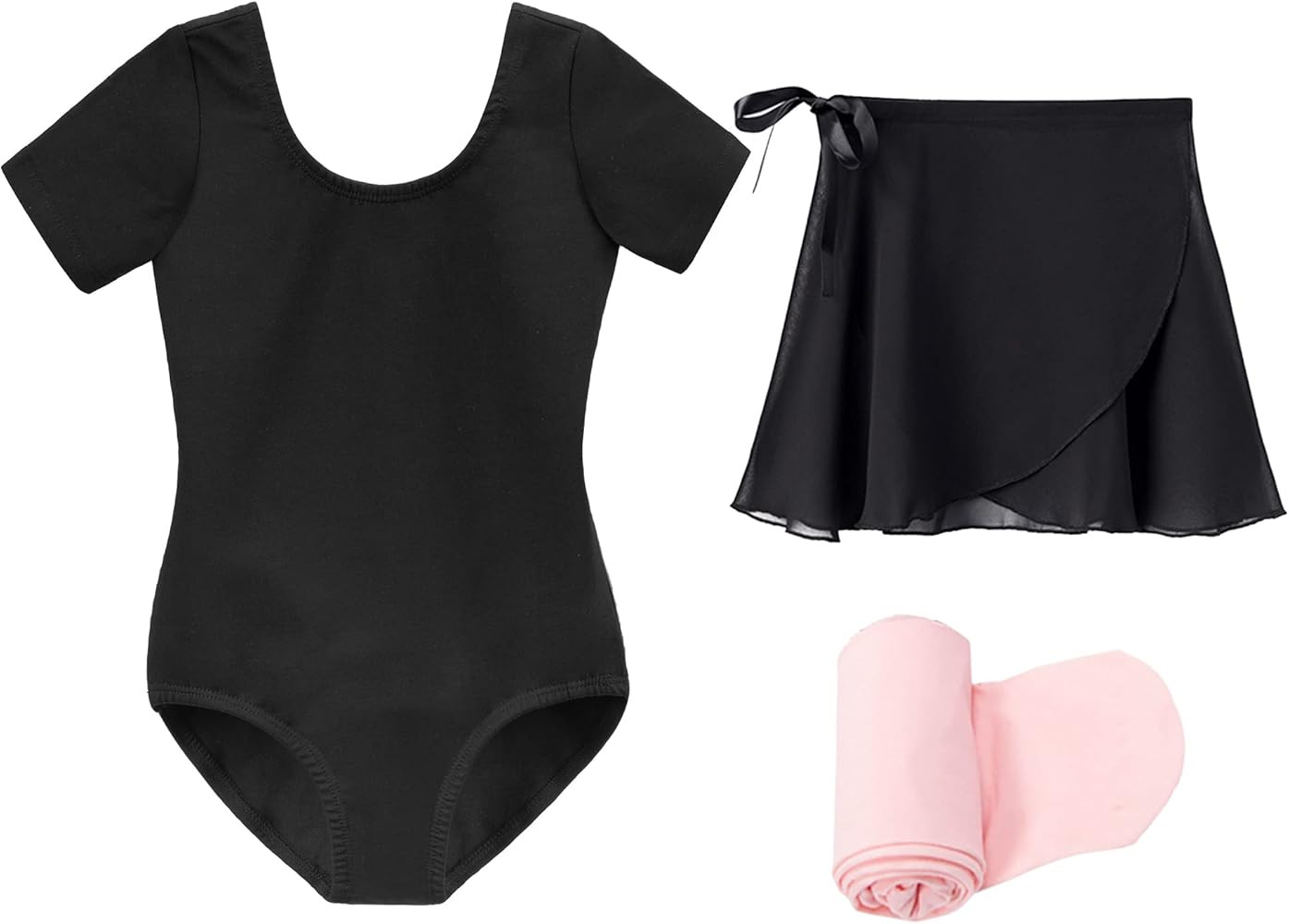 Stelle Ballet Leotards for Girls Toddler Dance Dress Outfit Combo with Skirt and Tights (Toddler/... | Amazon (US)