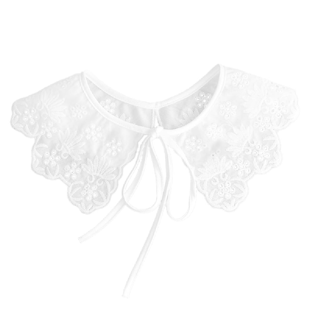 Lace White Collar Vintage Detachable Fake Choker for Women Christmas Costume Dresses | Amazon (US)