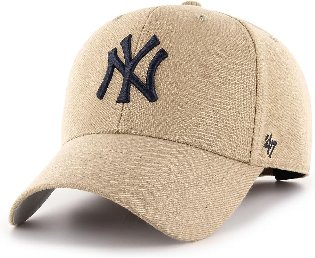 '47 Brand MLB New York Yankees Cap B-MVP17WBV-KHA, Mens, Beige/Khaki, | Amazon (US)