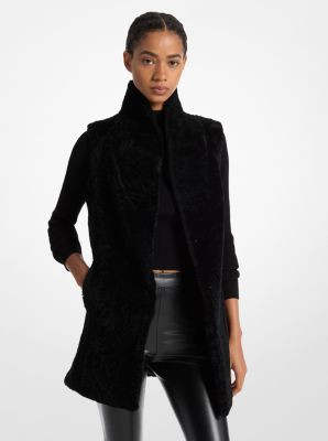 Shearling Vest | Michael Kors US