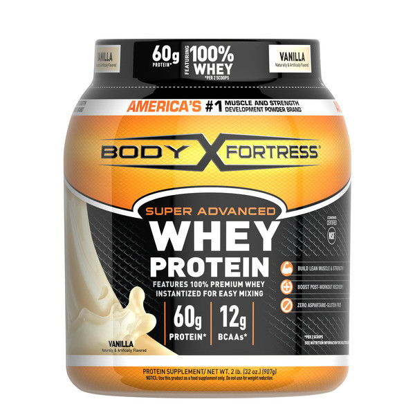 Body Fortress Super Advanced Whey Protein - Vanilla - 2 lb | Instacart