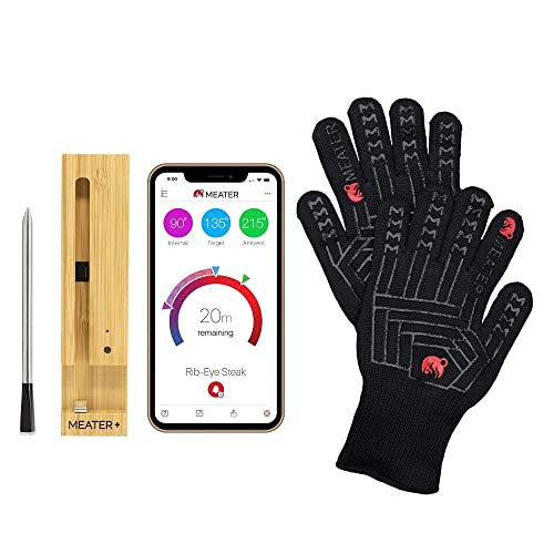 MEATER Plus Grillmaster Bundle | Smart Meat Thermometer with BBQ/Oven Gloves | Wireless Bluetooth Range | for Oven, Grill, Kitchen, BBQ, Smoker, Rotisserie | Amazon (US)